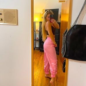 Tiger Mist Pink jogger/ track pants. Super cool & comfy